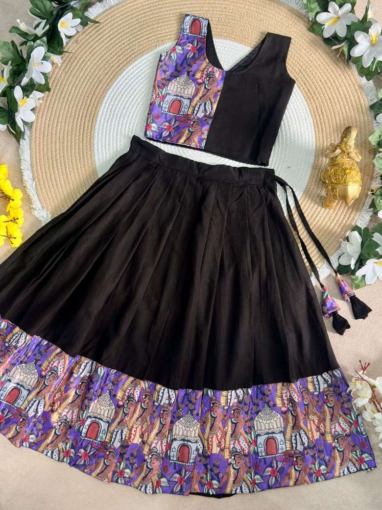 Ganesha Heritage Kids wear Premium Silk fabric Lehenga choli reseller in surat